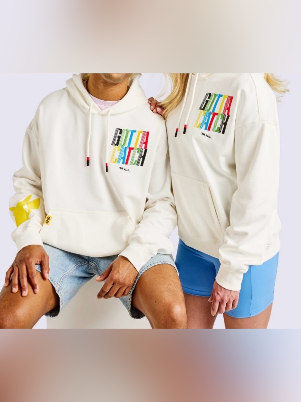 Adult Hooded Sweatshirt Cream Pokémon x Target